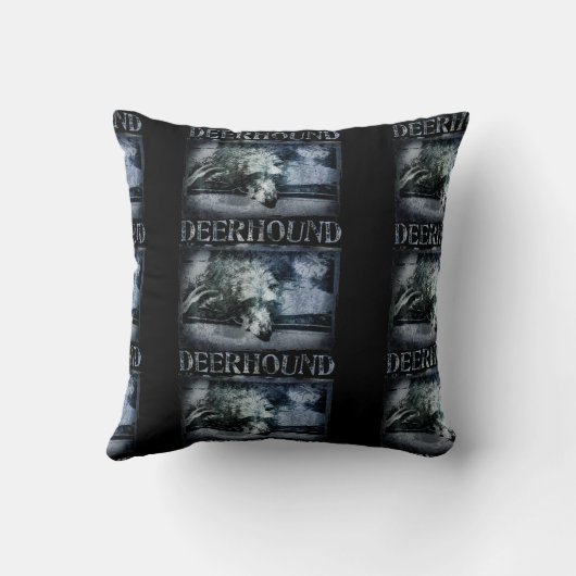 Deerhound grunge クッション (裏面)