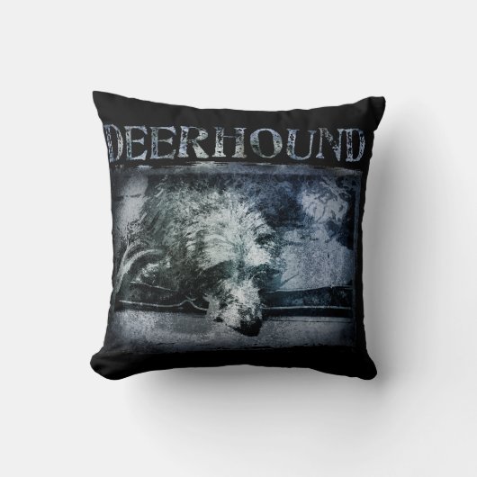Deerhound grunge クッション (正面)
