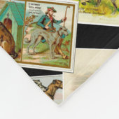 Deerhound vintage フリースブランケット (角)