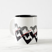 Deerhound Yin ツートーンマグカップ (正面左)