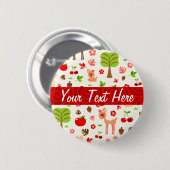 Deerieの森林 缶バッジ (正面&裏面)