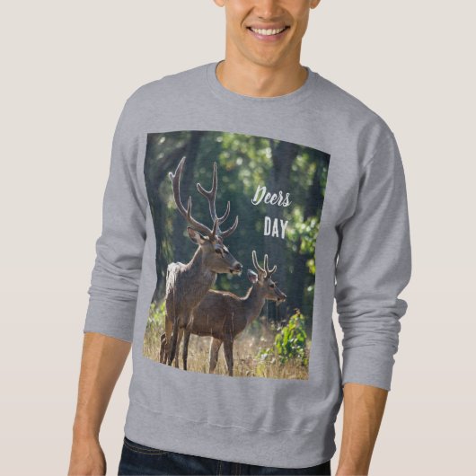 Deers Day Long Sleeves Top スウェットシャツ (正面)