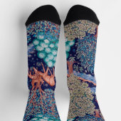 Deers in The Forest, William Morris ソックス (上部)