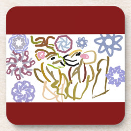 Deer's winter lover  コースター