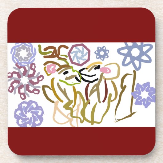 Deer's winter lover  コースター (正面)