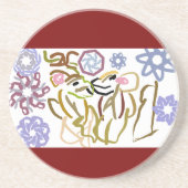 Deer's winter lover  コースター (正面)