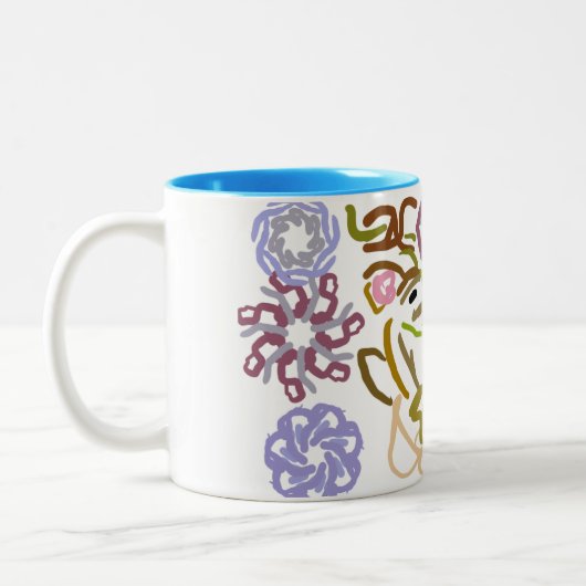 Deer's winter lover  ツートーンマグカップ (左)