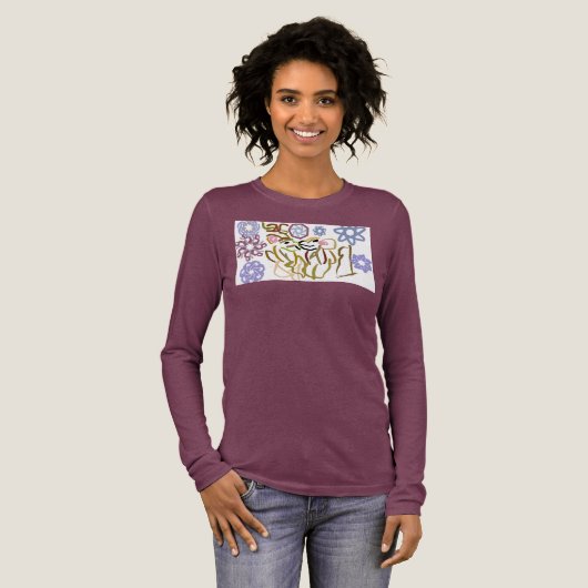 Deer's winter lover トライブレンドTシャツ (正面全体)