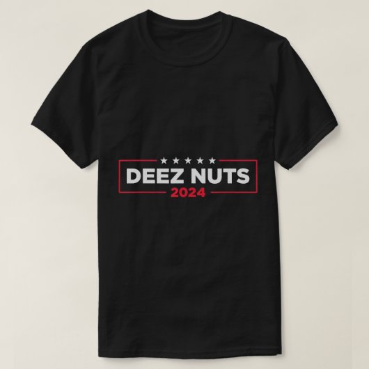Deez Nuts 2024 -ミームキャンペーユーモアのあるン女性 Tシャツ (デザイン正面)