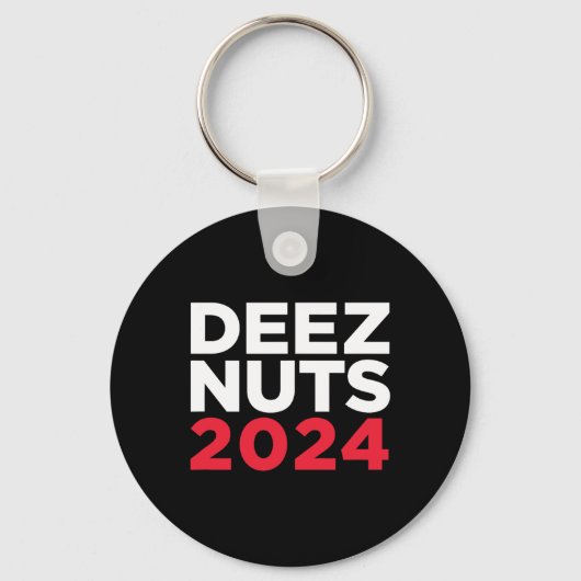 Deez Nuts 2024 - Humorous Meme Republican Democrat キーホルダー (正面)
