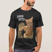 DEEZ NUTS joke with Cat and Pistachios Tシャツ (正面)