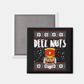 Deez Nuts Nutcracker Funny Ugly Christmas Sweater  マグネット (正面/裏面)