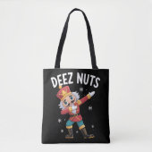 Deez Nuts Nutcracker Nut Funny Christmas  トートバッグ (正面)