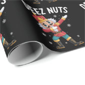 Deez Nuts Nutcracker Nut Funny Christmas ラッピングペーパー (ロールコーナー)