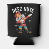 Deez Nuts Nutcracker Nut Funny Christmas  缶クーラー (正面)