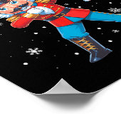 Deez Nuts Nutcracker Nut Funny Christmas Xmas Men  ポスター (角)