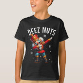 Deez Nuts Nutcracker Nut Funny Men Women Funny Chr Tシャツ (正面)