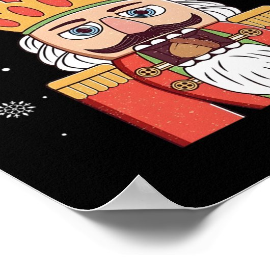 Deez Nuts Nutcracker Nut Men Women Fun Christmas P ポスター (角)