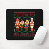 Deez Nuts Nutcracker Nut Shirt Funny Christmas Xma マウスパッド (マウス)