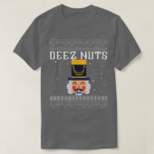 Deez Nuts Nutcracker Ugly Christmas Sweater Funny Tシャツ (デザイン正面)