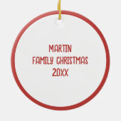 Deez Nuts Retro Style Naughty Santa Christmas セラミックオーナメント (裏面)