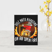 Deez Nuts Roasting On An Open Fire カード (黄色い花)