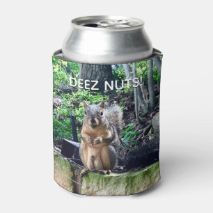 Deez Nuts Squirrel写真おもしろいアダルトユーモア 缶クーラー