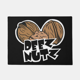 Deez Nutzのおもしろいなイラストレーション ドアマット