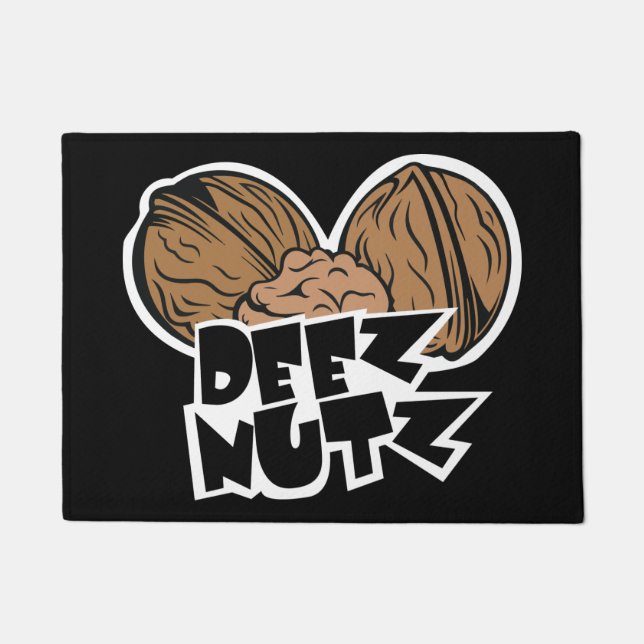 Deez Nutzのおもしろいなイラストレーション ドアマット (正面)