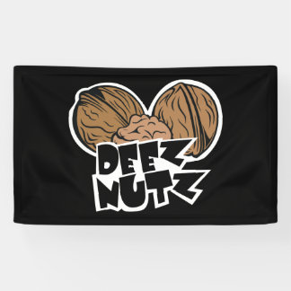 Deez Nutzのおもしろいなイラストレーション 横断幕