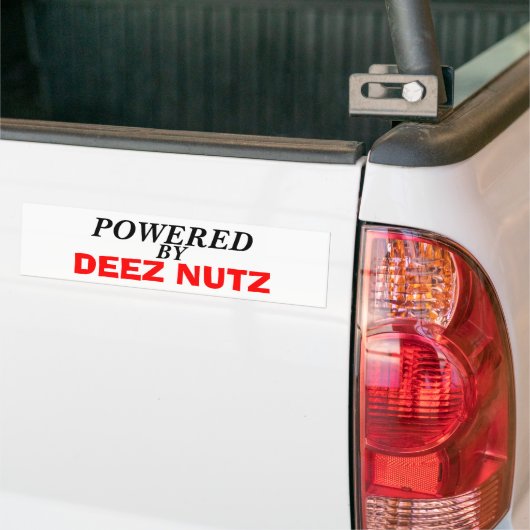 DEEZ NUTZ バンパーステッカー (トラック上)