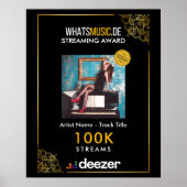 Deezer Music Streaming Award Poster ポスター (正面)