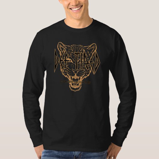 Def疲れ私にコーヒーを注ぐタイガー定義ヴィンテージ Tシャツ (正面)
