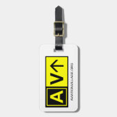 DEFCONの航空村の荷物のラベル ラゲッジタグ (正面縦)