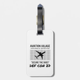 DEFCONの航空村の荷物のラベル ラゲッジタグ