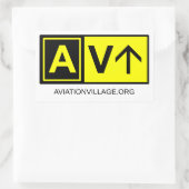 DEFCON航空村タクシーウェイステッカー 長方形シール (バッグ)