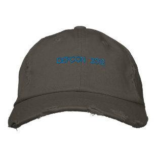 DEFCON 2012 刺繍入りキャップ
