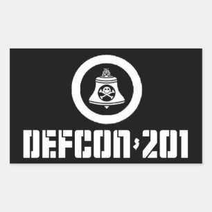 DEFCON 201 - – メンバー以外のステッカーセット 長方形シール
