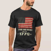 Defend And Resist Like It'S 1776 Tシャツ (正面)