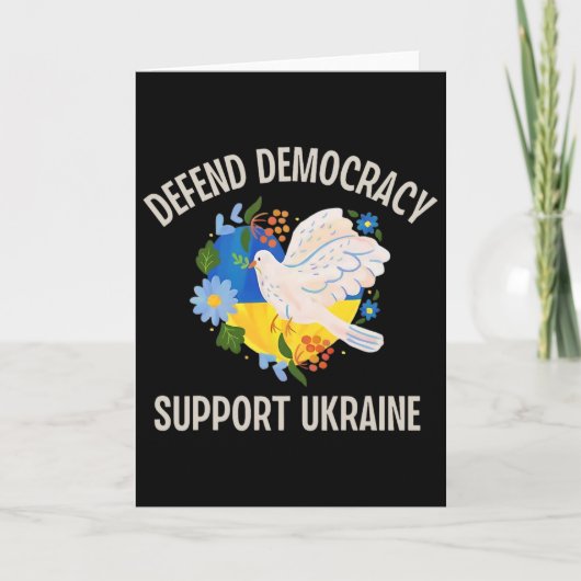 Defend Democracy Support Ukraine  カード (正面)