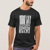defend improv comedy American flag Tシャツ (正面)