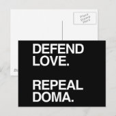 DEFEND LOVE REPEAL DOMA -.png ポストカード (正面/裏面)