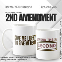 "Defend the Second" 2nd Amendment セラミックマグ