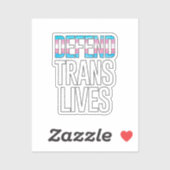 Defend Trans Lives シール (シート)