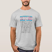 Defend Trans Lives Tシャツ (正面)