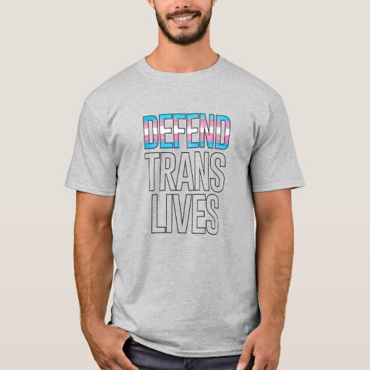 Defend Trans Lives Tシャツ (正面)