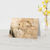 Defenderをクラウド、5" x 7"折り畳みグリーティングカード カード (黄色い花)