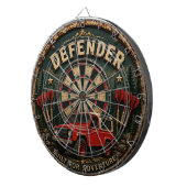 Defender Off-Road Vintage 4x4 Adventure Garage ダーツボード (正面右)
