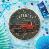 Defender Off-Road Vintage 4x4 Adventure Garage  ペーパープレート (パーティー)