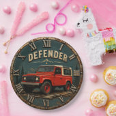 Defender Off-Road Vintage 4x4 Adventure Garage  ペーパープレート (パーティー)